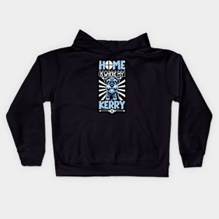 Home is with my Kerry Blue Terrier Kids Hoodie